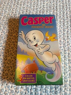 Casper The Friendly Ghost 3 Color Animated Cartoons VHS